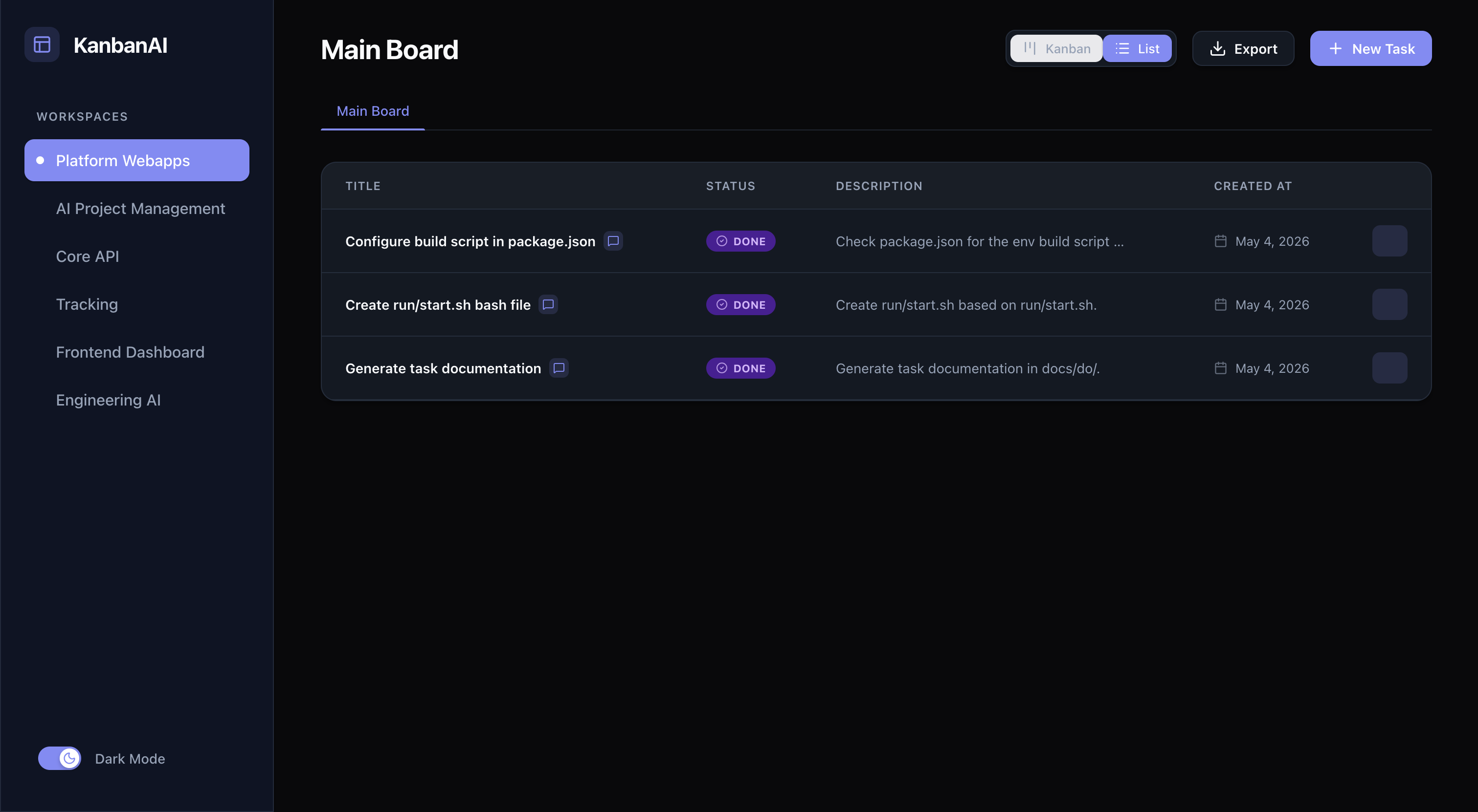 AI Agent Kanban Workspace file
